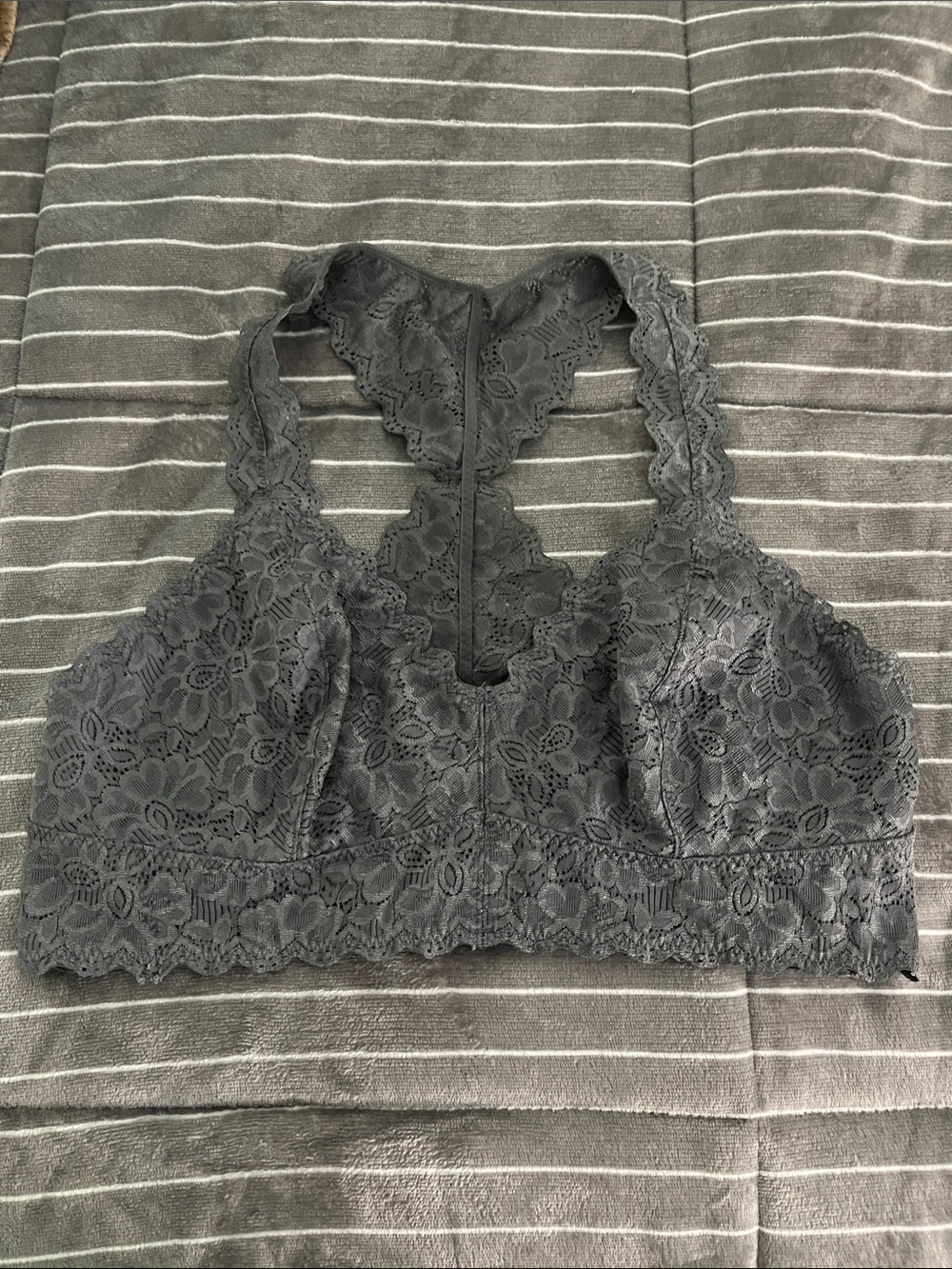 Jezebel Gray Lace Bralette
